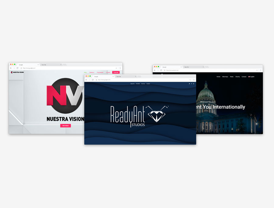 ReadyAnt Studios website design